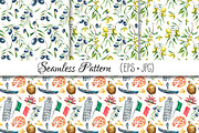 Watercolor set of Italy, a Food Illustration by Vikeriya (Thumbnail 5 of 6)