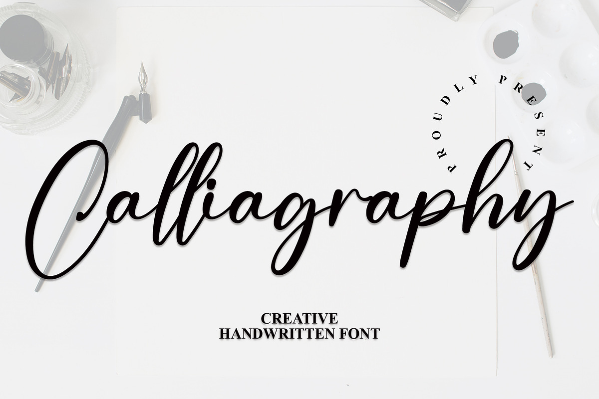 Calligraphy, a Sans Serif Font by FreshTypeINK (Photo 1 of 7)