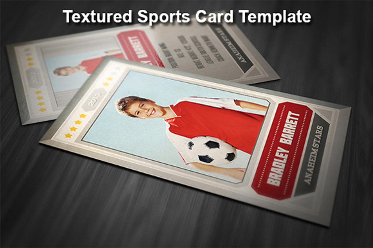 Textured Sports Card Template (PSD)