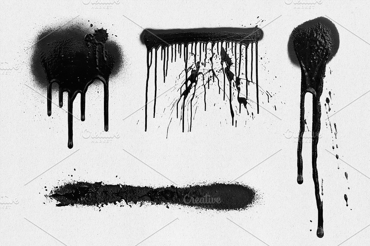 35 Spray Paint Texture Overlays, an Object Graphic by smishura (Photo 4 of 6)