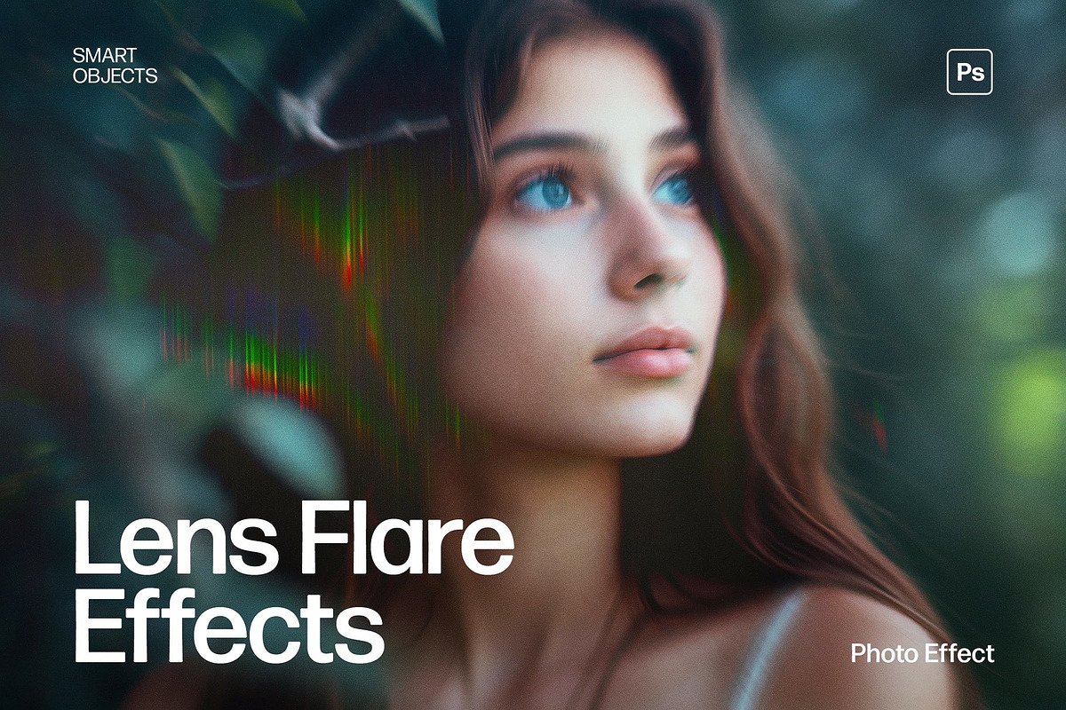 Lens Flare Photo Effect Template, a Brushes & More by DesignerCandies (Photo 1 of 7)