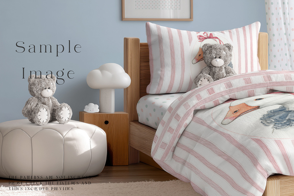 Toddler's Bedding & Wall Mockups, a Mockup by mock-ups (Photo 17 of 30)