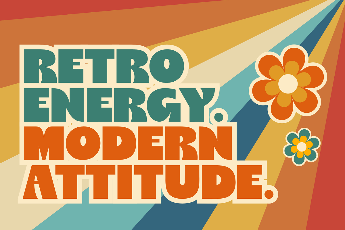 Linep – Bold Retro SansSerif Display, a Sans Serif Font by MaikoHatta (Photo 9 of 9)