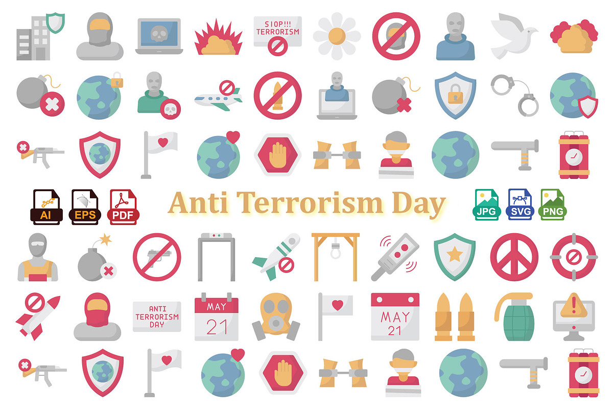 Anti Terrorism Icons Pack, an Icon by Vector Portal (Photo 1 of 6)