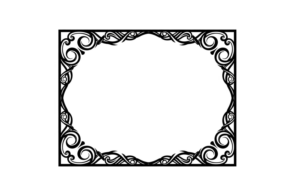 Vintage Scroll Corner Frame Bundle, an Illustration by Gfx_Store (Photo 42 of 48)