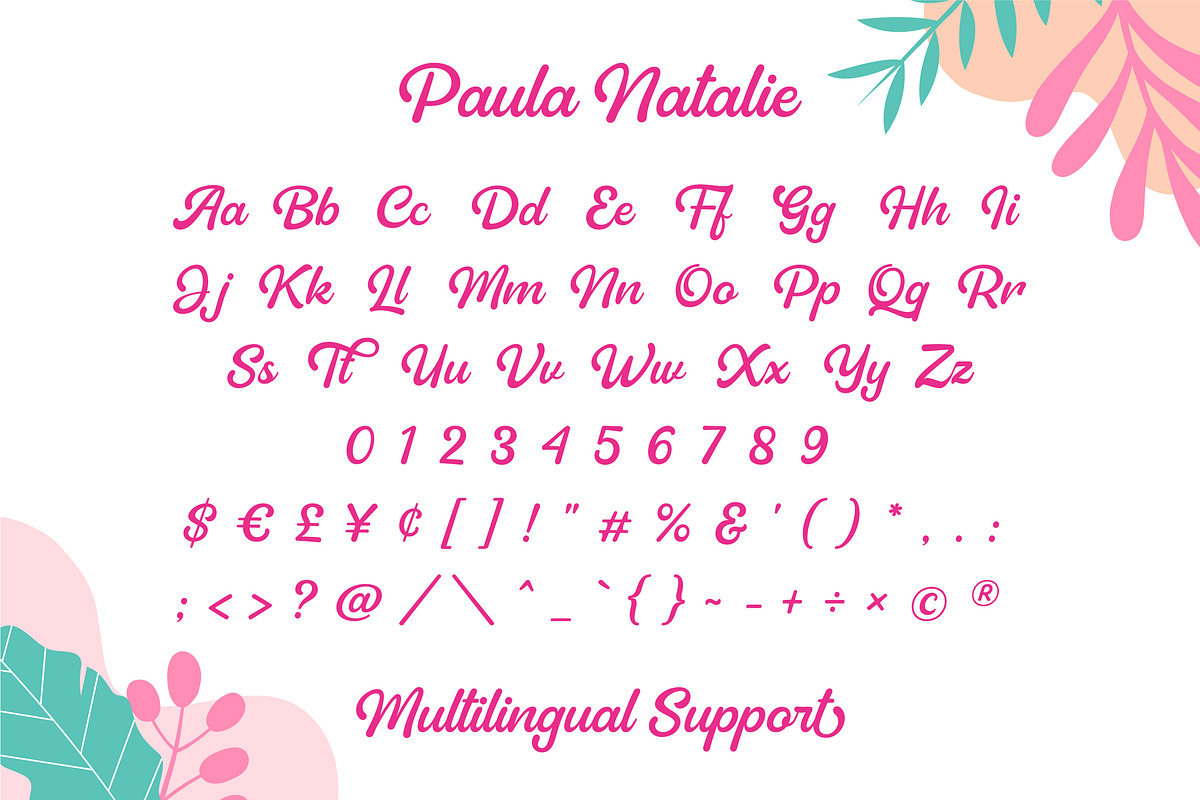 Paula Natalie - Playful Script Font, a Font by Grezline Studio (Photo 8 of 10)