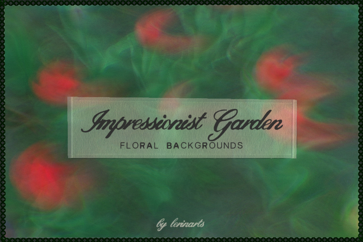 Impressionist Garden Floral Textures, a Background Graphic by lerinartstudio (Photo 1 of 9)