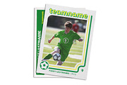 Retro Soccer Card Template, a Design Template by Sports Card Templates (Thumbnail 1 of 2)