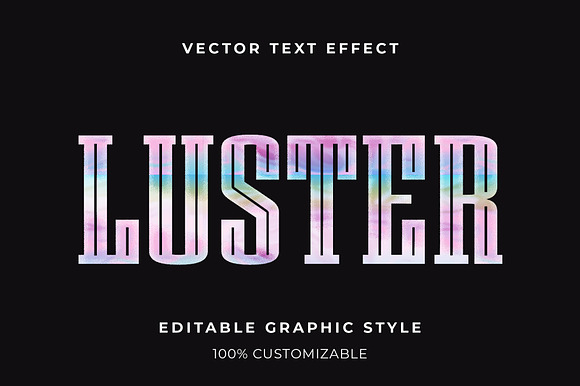Grainy Holographic Text Effect preview 3