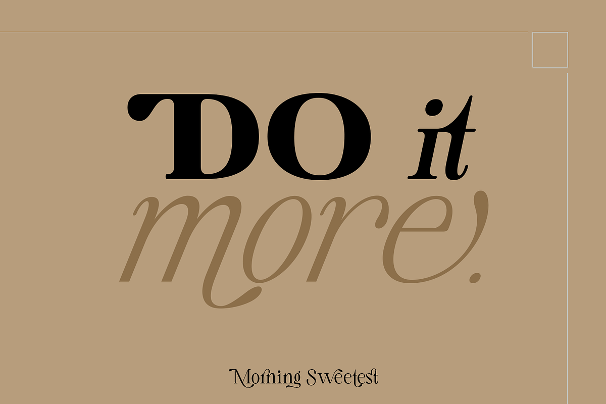 Morning Sweetest - New Classic Serif, a Serif Font by TypeClassHeroes (Photo 7 of 15)