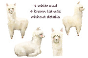 Llamas Watercolor, an Animal Illustration by sheincar (Thumbnail 2 of 4)