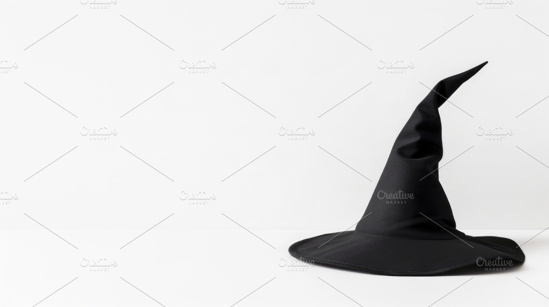 Minimal black witch hat with Halloween copy space, a Nature Photo by José Manuel Gelpi