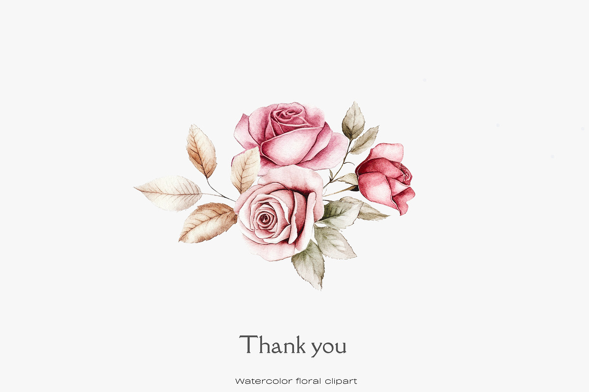 vintage roses elegant florals set, a Decorative Illustration by Patishop Art (Photo 13 of 13)
