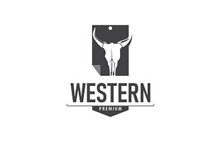 vintage retro design longhorn logo, a Branding & Logo Template by Maylianaw28