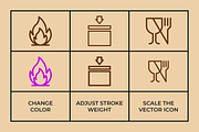 Packaging Symbols Vector, an Outline Icon by Abstracto-Create (Thumbnail 2 of 5)