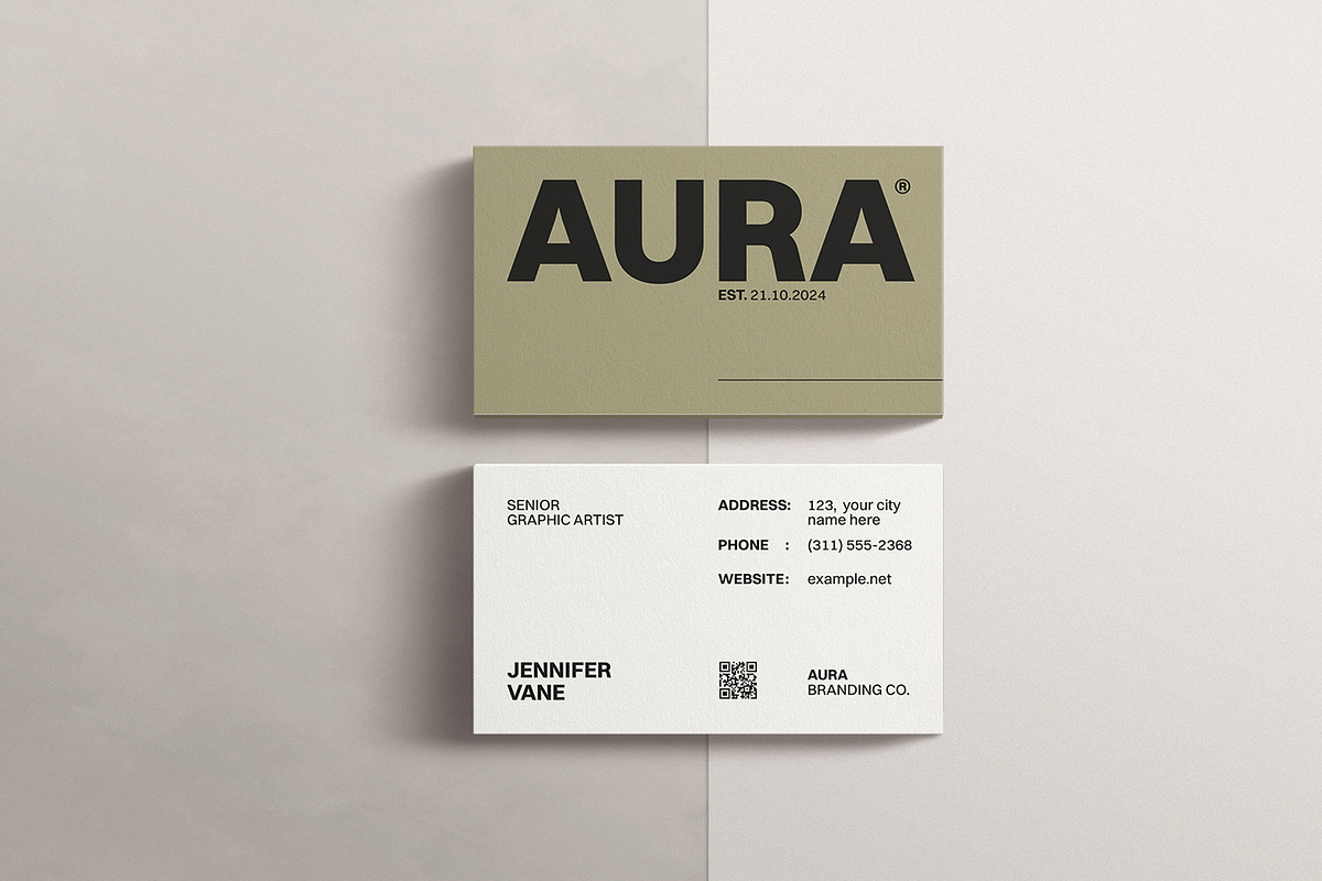 Elegant Business Card Template, a Business Card Template by ArtisanaAura (Photo 3 of 11)