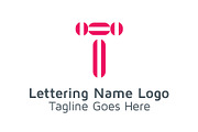 20 Logo Lettering T Template Bundle, a Branding & Logo Template by Acongraphic (Thumbnail 17 of 21)