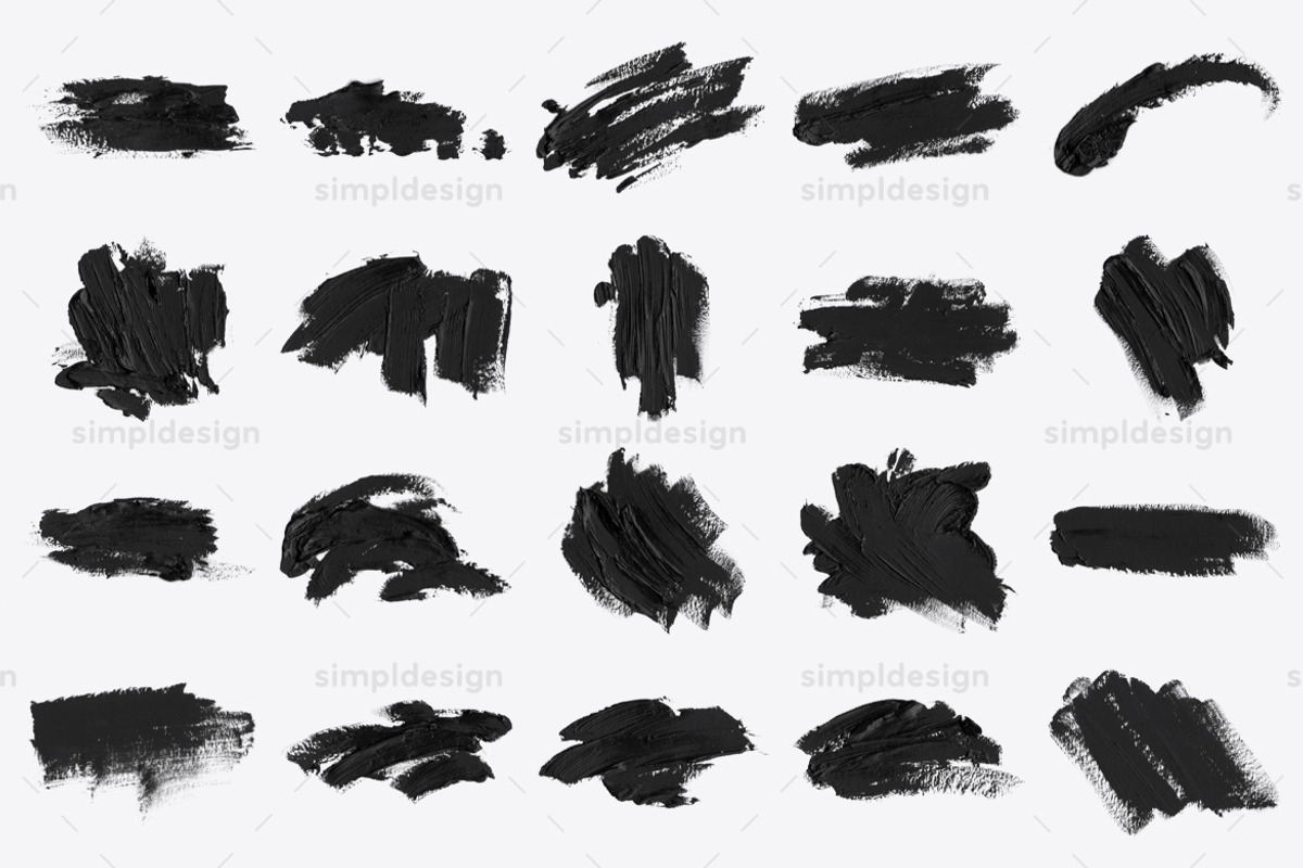 Stamp Textured Oil Photoshop Brushes, a Brush Add-On by SimplDesign (Photo 3 of 7)
