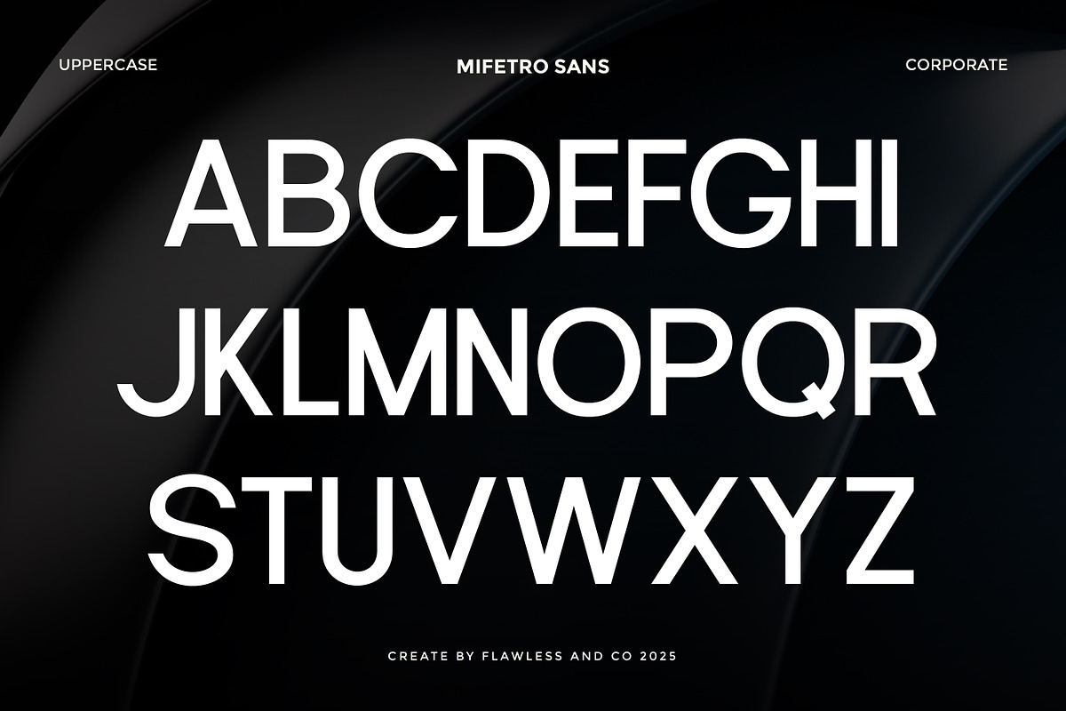 Mifetro - Modern Sans Serif Font, a Sans Serif Font by Flawless And Co (Photo 6 of 10)