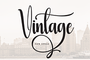 Vintage | Script Font, a Handwritten Font by Scratchones (Thumbnail 1 of 9)