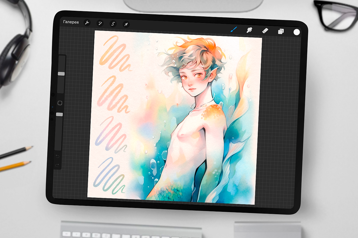 Neptune Watercolor Brushes, a Brush Add-On by Disyukov (Photo 4 of 8)