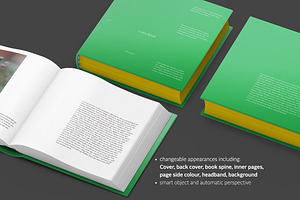 Square Hardcover Book Mock-up