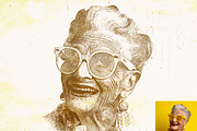 Vintage Cross Hatch Etching, an Action Add-On by Studio Retouch (Thumbnail 8 of 11)