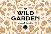 Wild Garden Linocut Bundle, an Illustration by ClayStudio (Thumbnail 1 of 6)