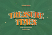 Treasure Times Bold Retro Serif Font, a Serif Font by Heinzel Std (Thumbnail 1 of 12)