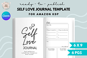 Self Love Journal Template Canva KDP, a Magazine Template by Self Publishing Magic (Thumbnail 1 of 2)