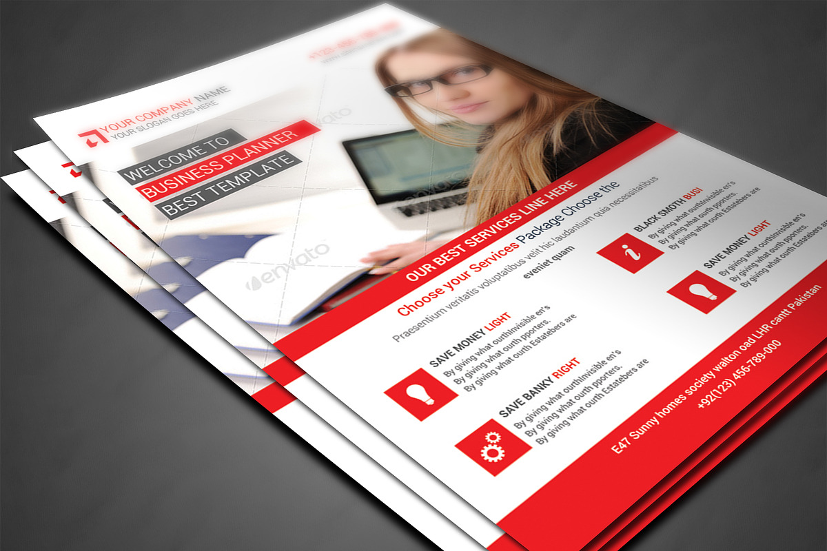 Business Corporate Flyers, a Flyer Template by AfzaalGraphics (Photo 3 of 4)