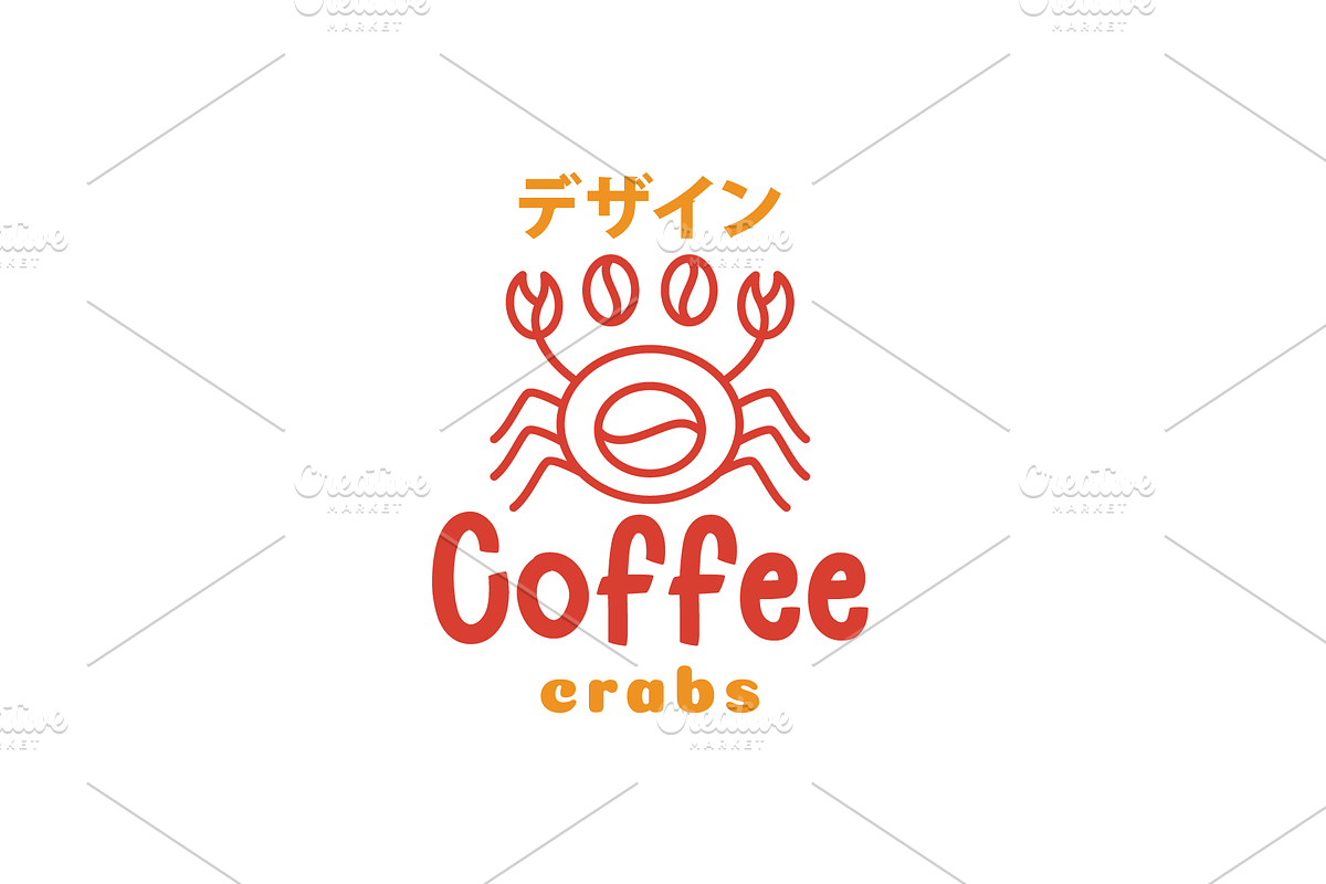 seafood restaurant crabs line logo, a Branding & Logo Template by devastd