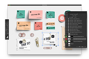 Marina Sticky Notes & Paper Clips, an Advertising Mockup by Custom Scene (Thumbnail 7 of 10)