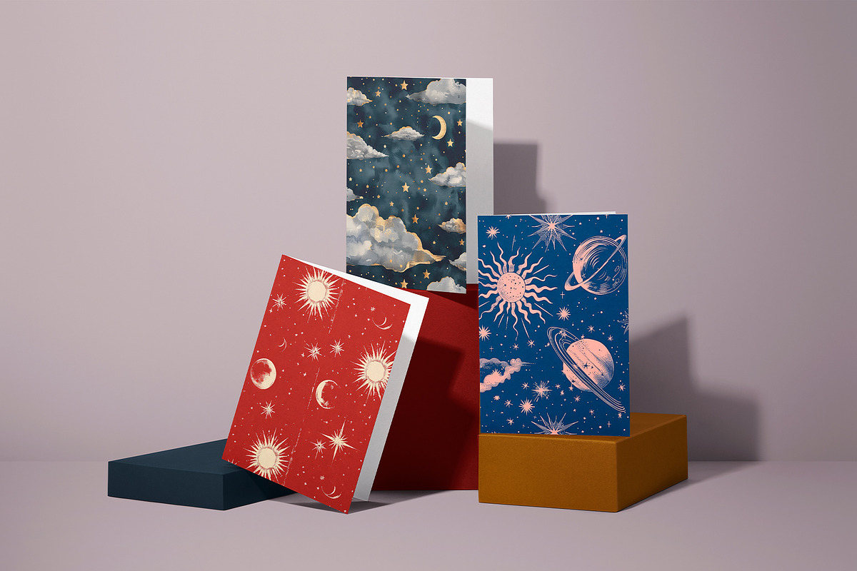 Celestial Patterns and Art Prints, a Pattern Graphic by Ninterints (Photo 11 of 19)