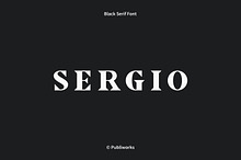 Sergio - Black Serif Font