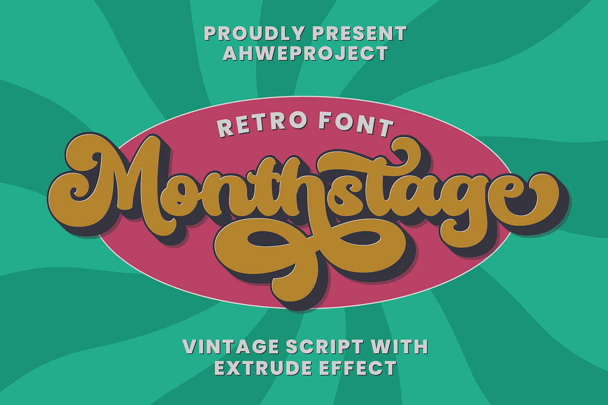 Monthstage, a Script Font by ahweproject (Photo 1 of 11)
