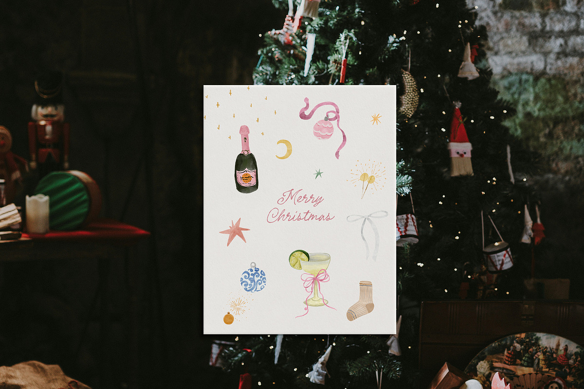 Hand-Drawn Quirky Christmas Whimsy, an Object Graphic by Lana Elanor (Photo 4 of 11)