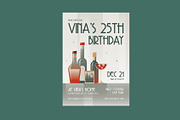 Birthday Invitation Art Deco Theme, a Card Template by Neermana (Thumbnail 2 of 3)