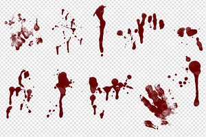 Blood Splatters Clipart