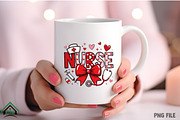 Coquette Nurse Valentine PNG, an Illustration by Craft Nest (Thumbnail 4 of 4)