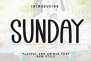 Sunday | Script Font, a Handwritten Font by Scratchones (Thumbnail 1 of 8)