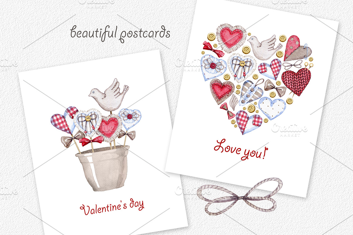 Valentine's day, a Decorative Illustration by OlyaSenko (Photo 5 of 9)