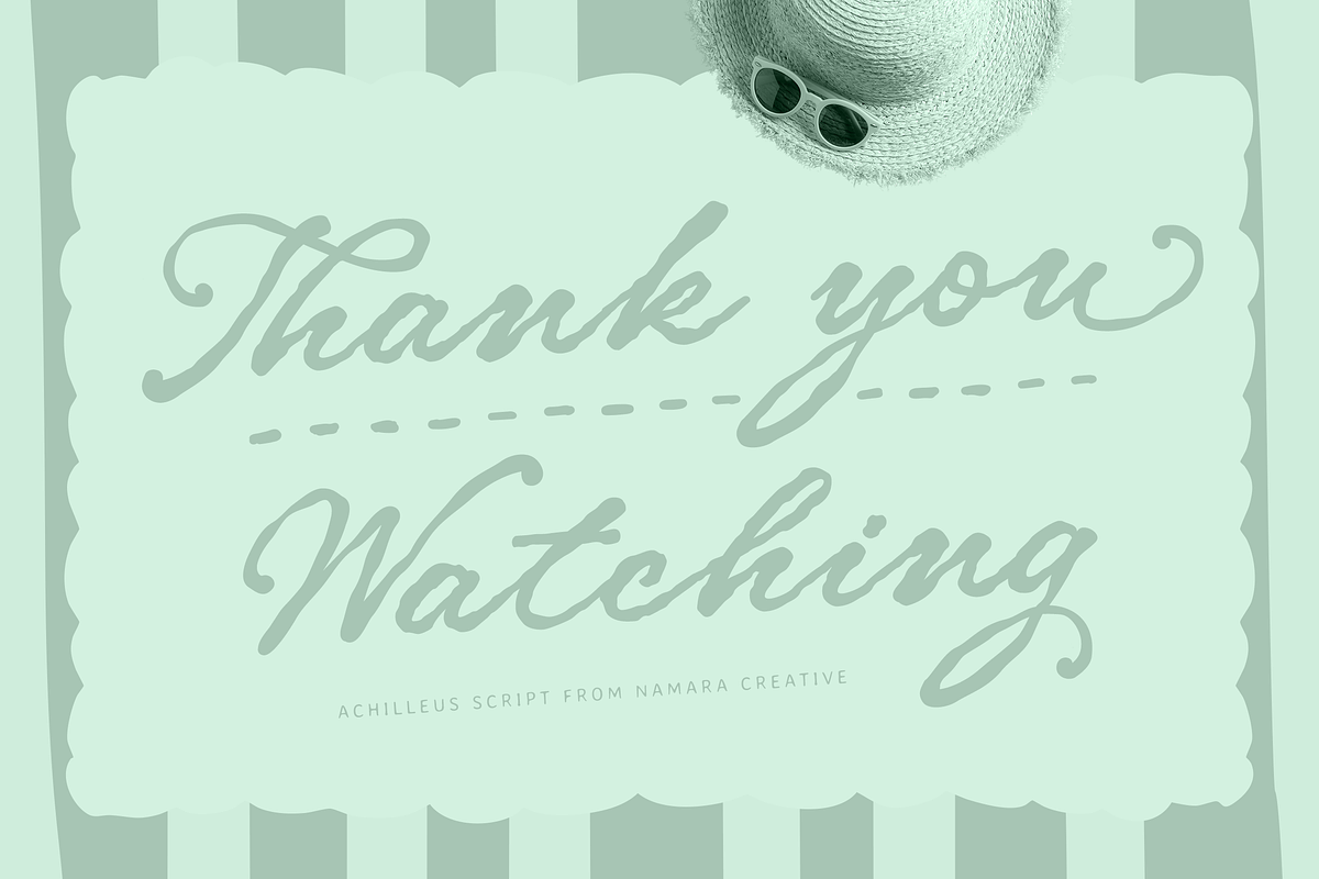Achilleus Whimsical Script, a Script Font by Namara Creative Studio (Photo 11 of 11)