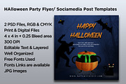 Halloween Flyer/ Social Media Post, a Flyer Template by designerzDukan (Thumbnail 3 of 3)