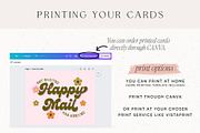 Retro Groovy Thank You Card Canva, a Business Card Template by Summit Avenue (Thumbnail 7 of 7)