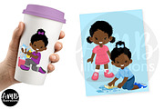 Kids doing chores clipart AMB-2991, an Illustration by AMBillustrations (Thumbnail 3 of 5)