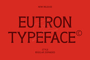 Eutron Font, a Serif Font by Rhtype (Thumbnail 1 of 6)