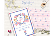 4th of July Watercolor Clipart, an Illustration by TheHappyGiftArt (Thumbnail 9 of 9)