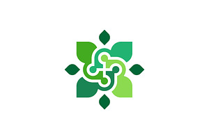 modern leaves community people logo, a Branding & Logo Template by Rasagama Studio