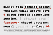 GC Basic Inktrap - Monospace, a Sans Serif Font by Glyphonic (Thumbnail 11 of 15)